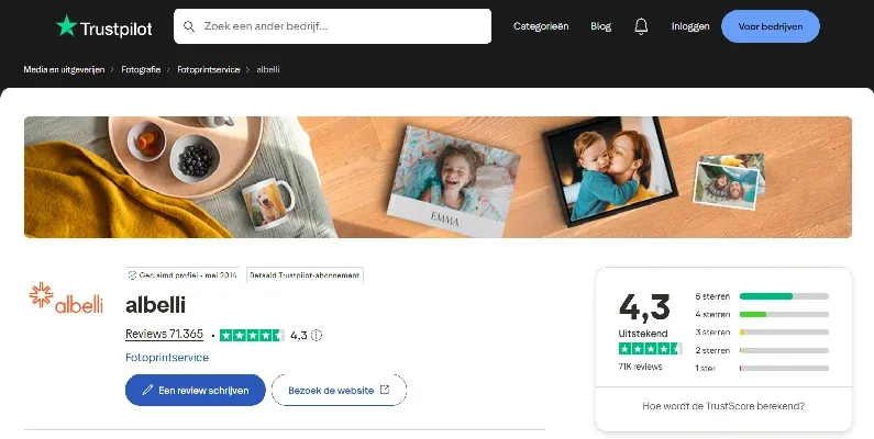 Albelli Recensies Op Trustpilot