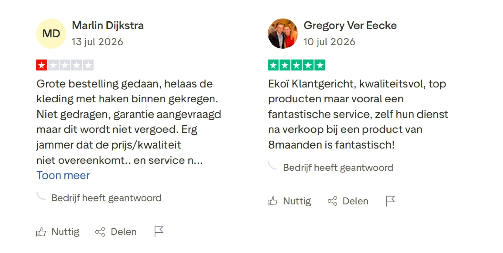 Ekoi klantenservice