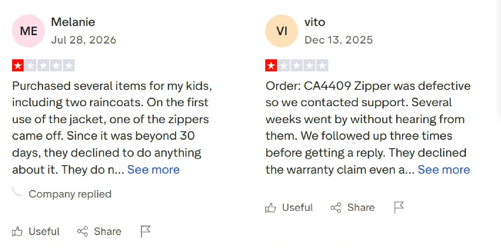 Reima Customer Service Review