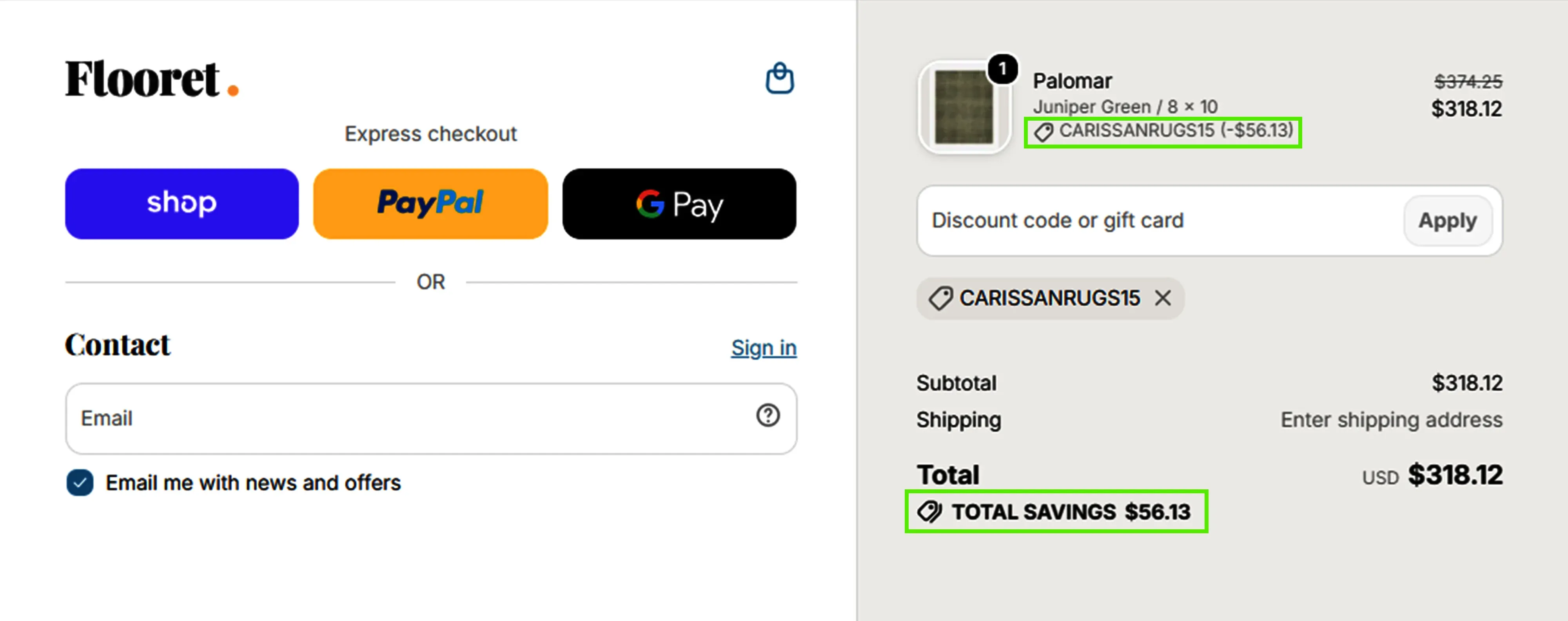 Redeem the Flooret Discount Code