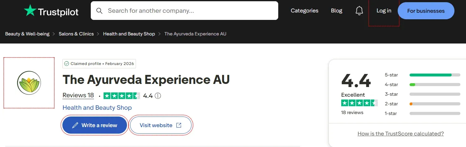 The Ayurveda Experience trustpilot reviews - Coupondopa
