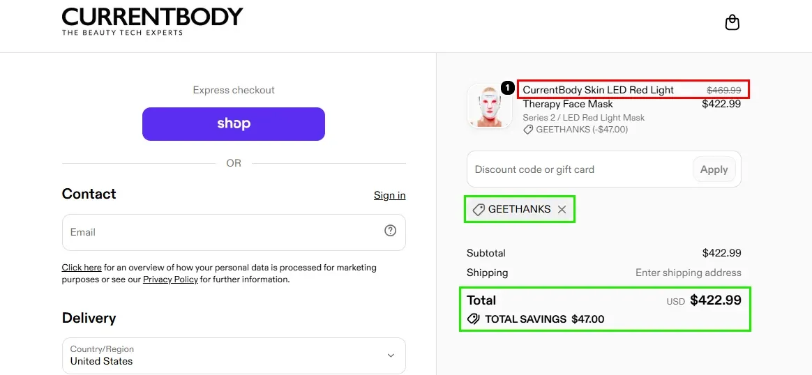 verified-checkout-test-currentbody's-save-20-code