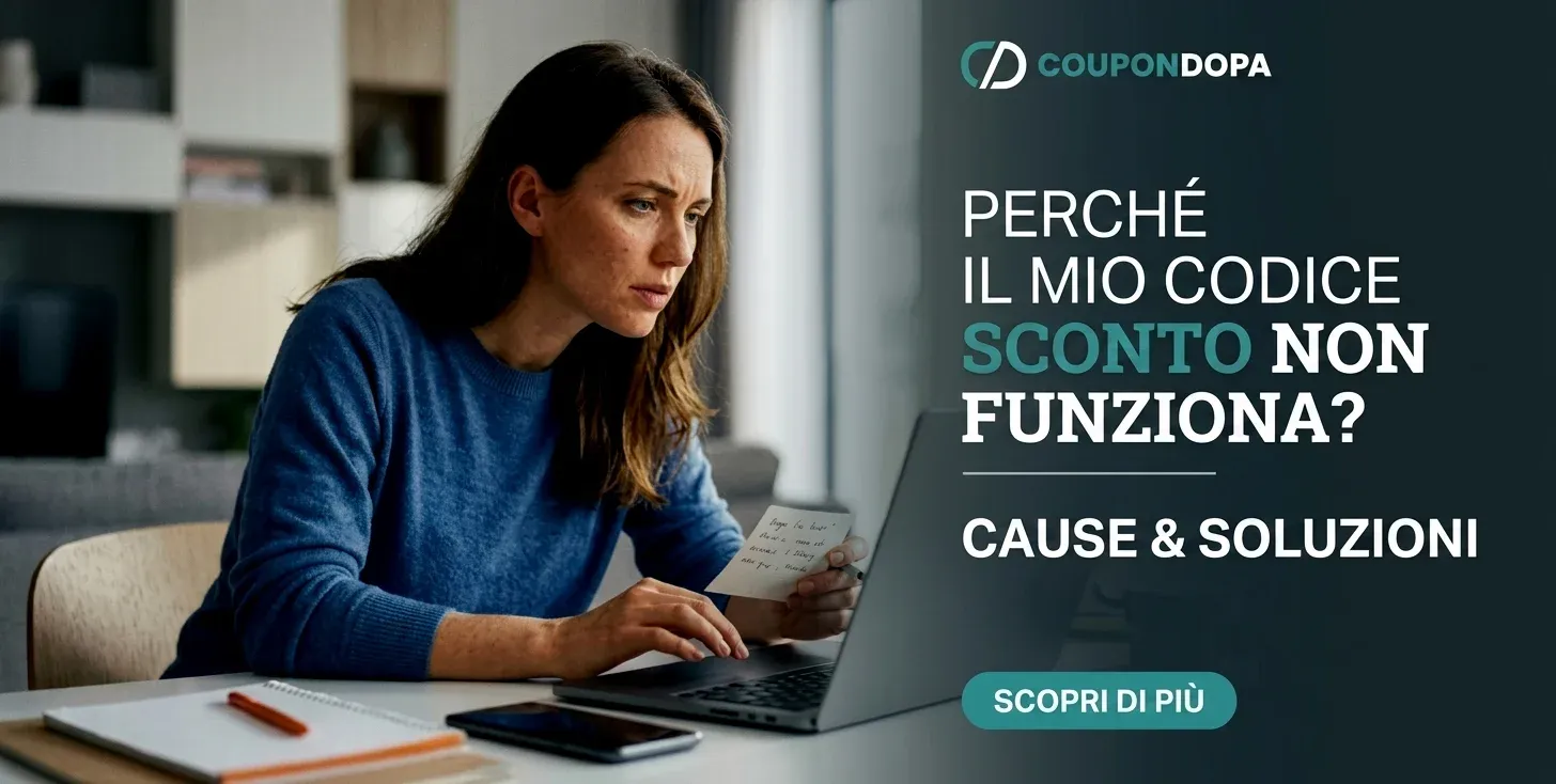 Perché il mio codice sconto non funziona? Cause e soluzioni